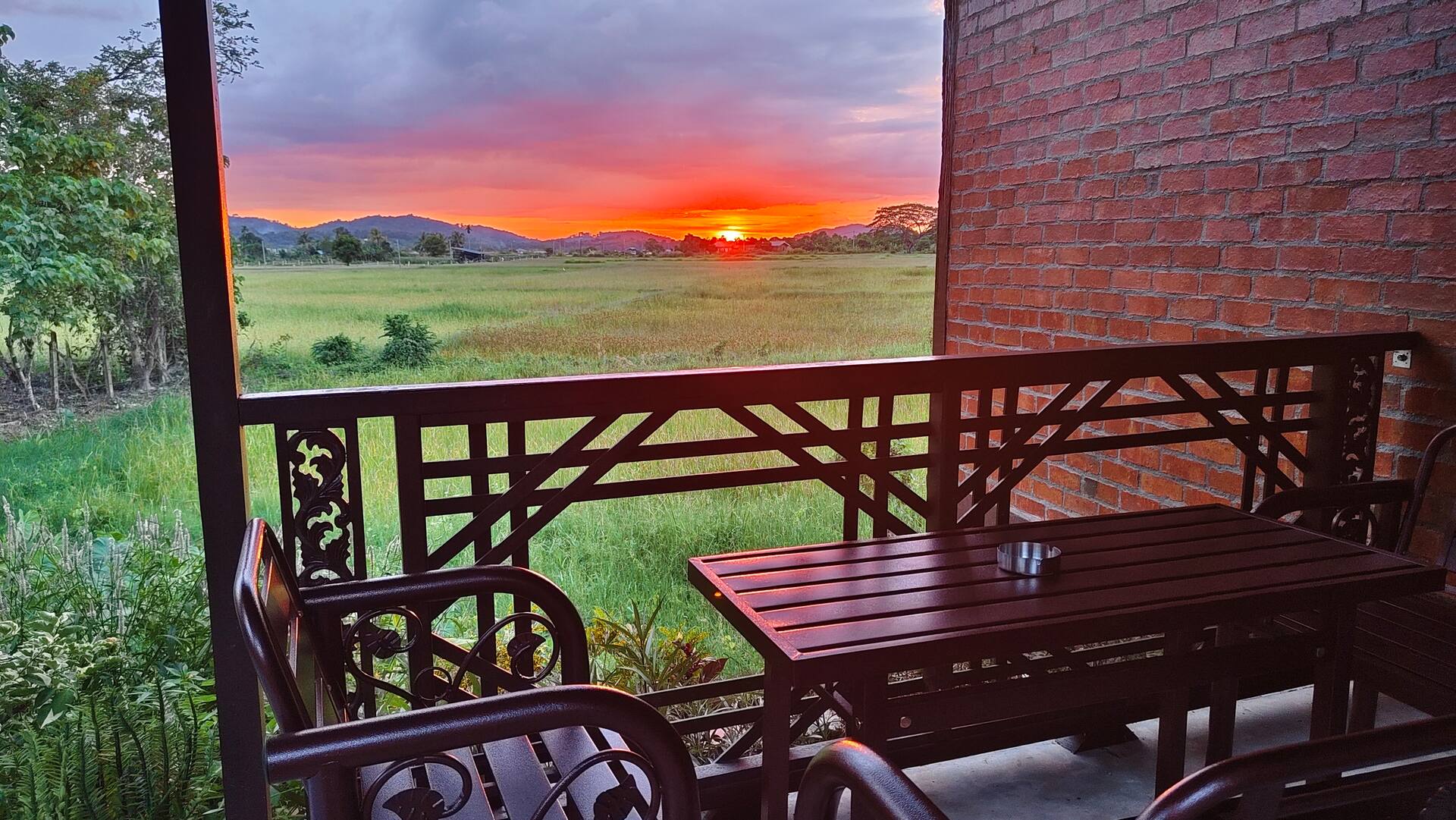 Sunset Villa patio with panoramic views