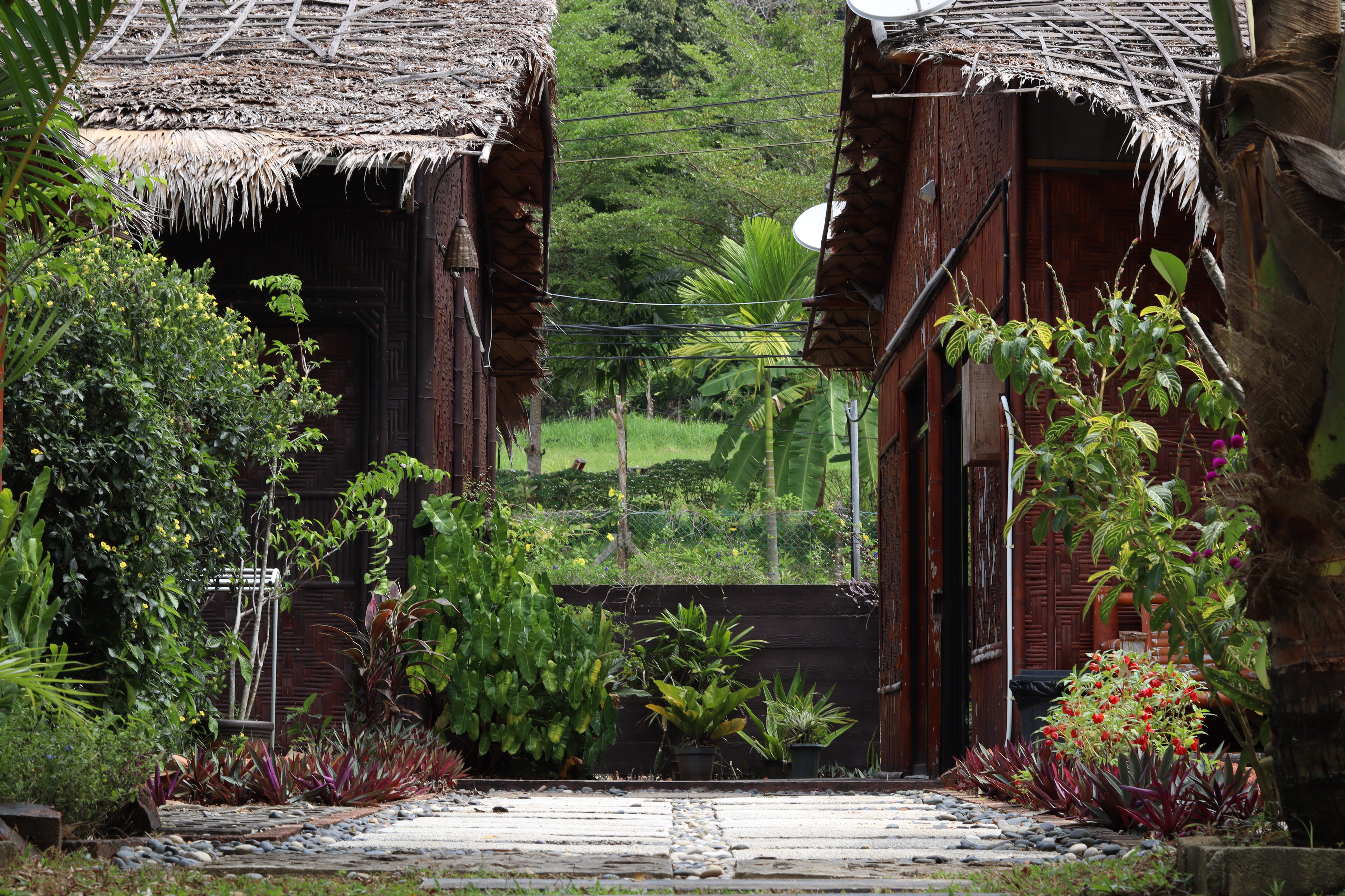 Guest rooms at Bambu compound