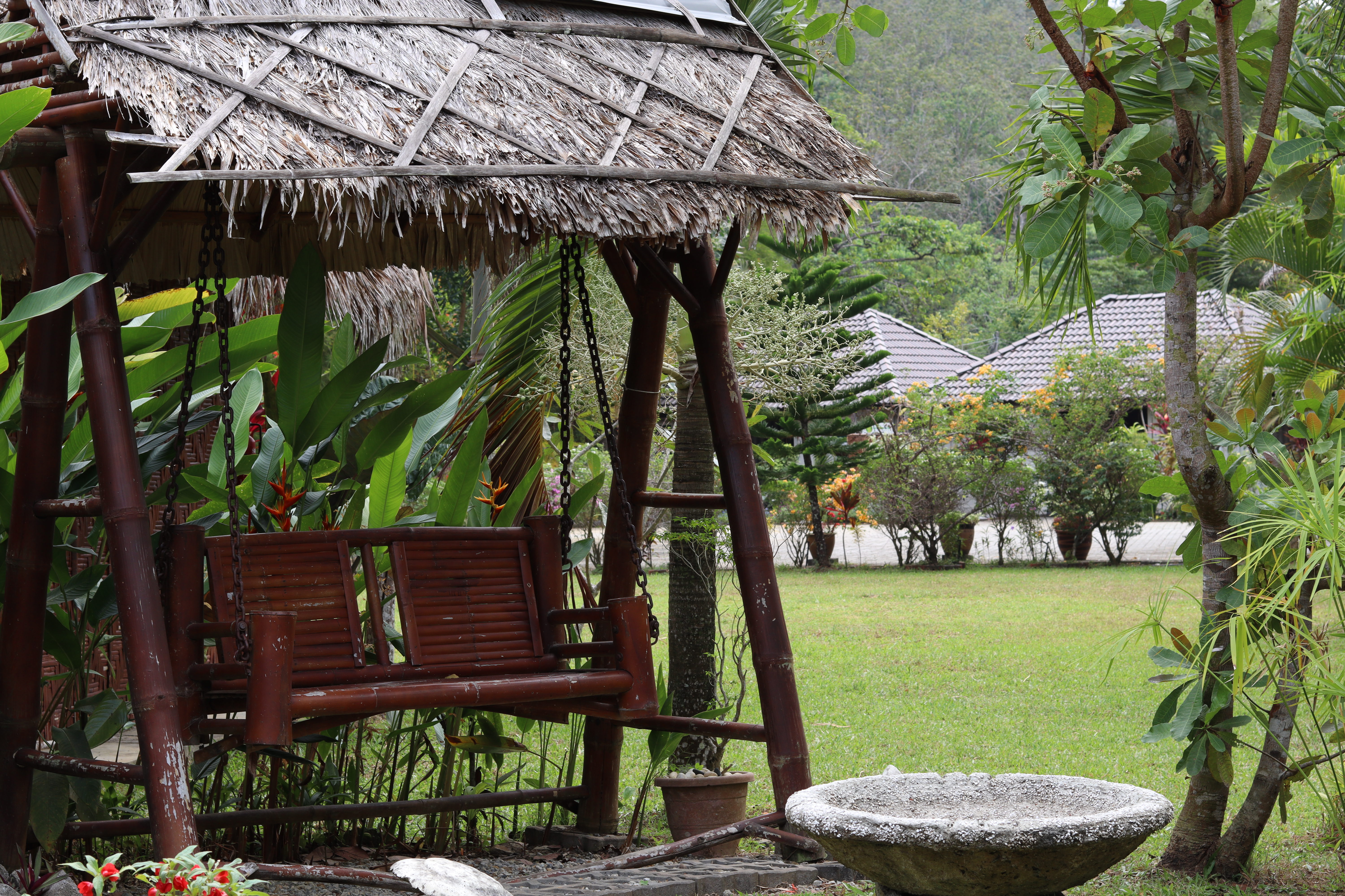 Bambu Langkawi compound grounds and walkways