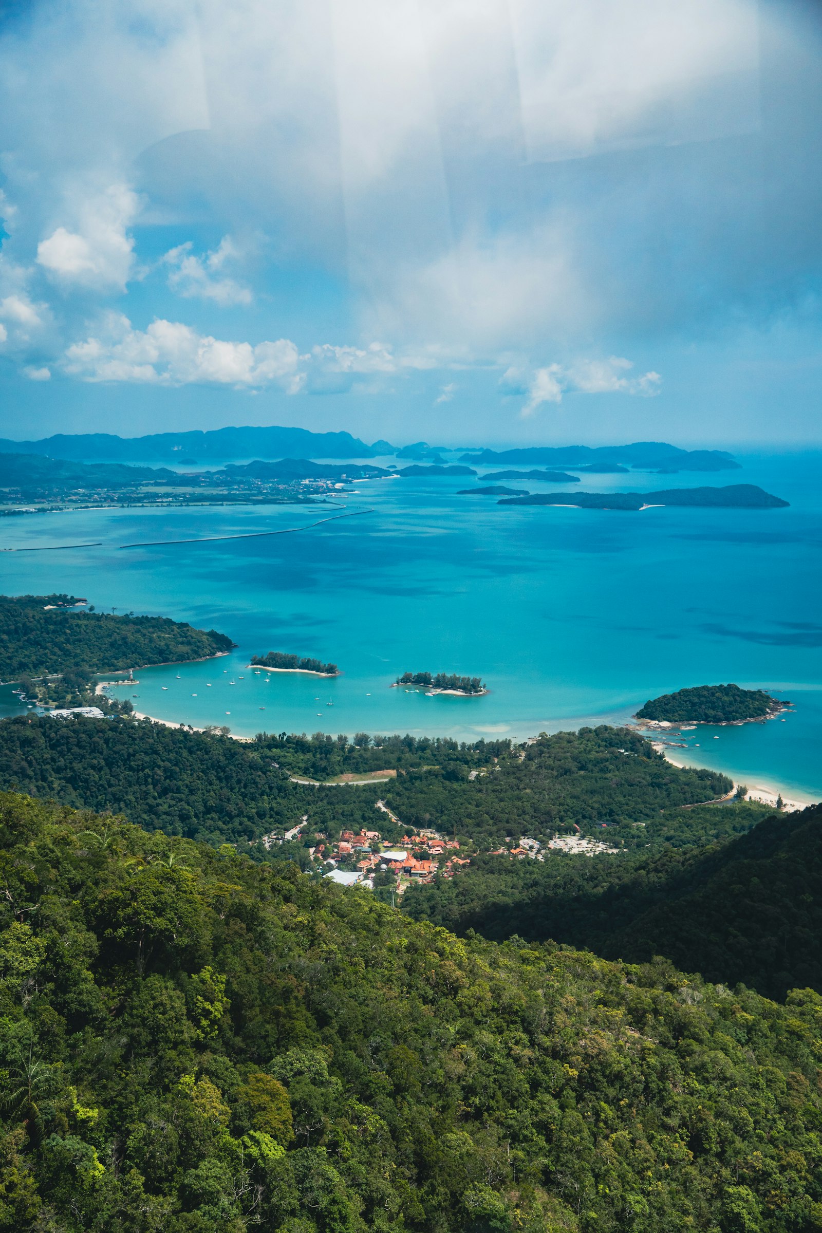 View toward the sea from a hill on Langkawi